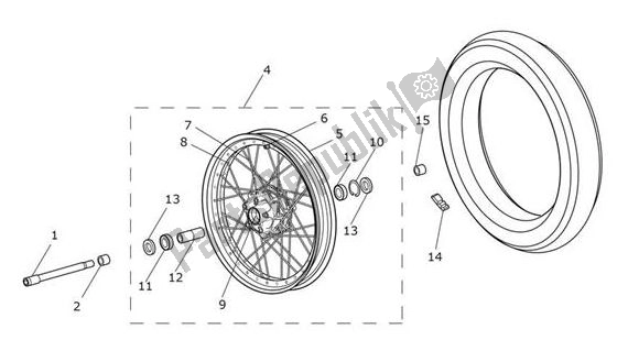 Toutes les pièces pour le Roue Avant du Triumph Tiger 1200 XCX 1215 2018 - 2020