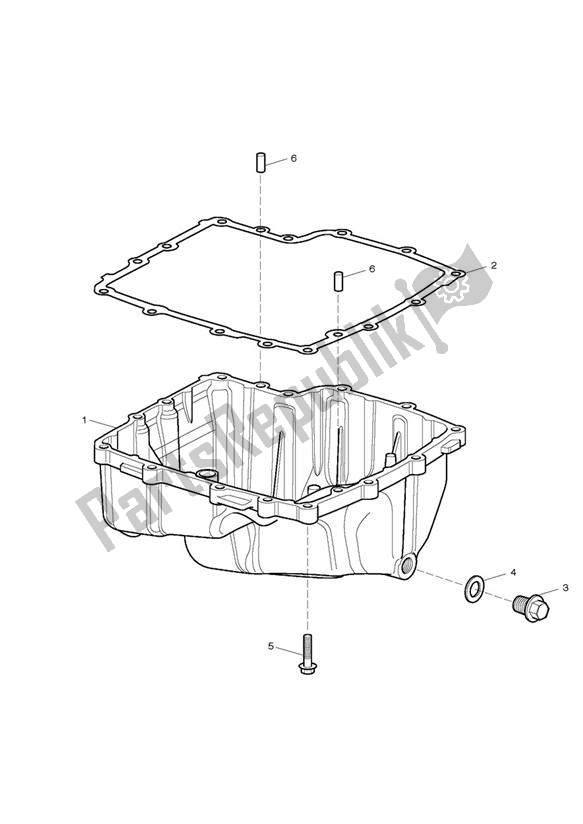 All parts for the Oil Sump of the Triumph Street Triple R & RX From VIN 560477 675 2012 - 2016