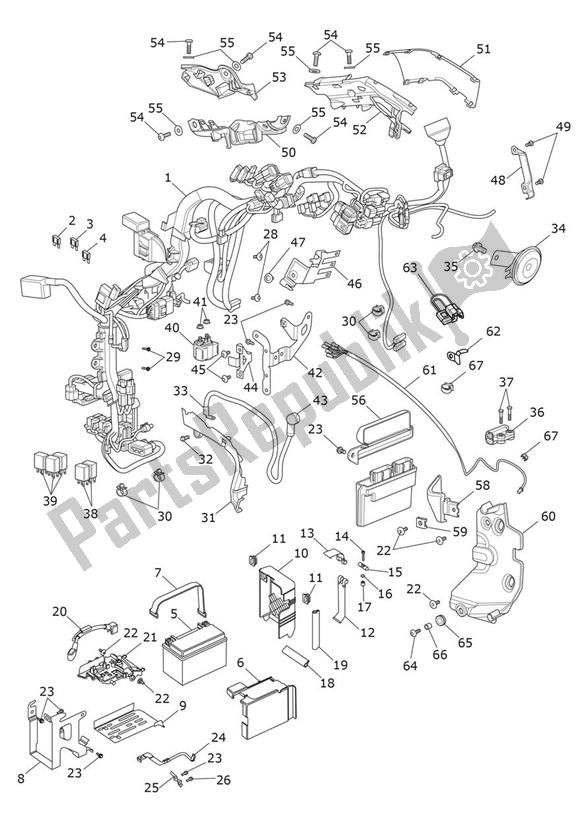 All parts for the Electrical Equipment Up To Vin Bc0396 of the Triumph Speedmaster 1200 From AC 1201 2022 - 2024