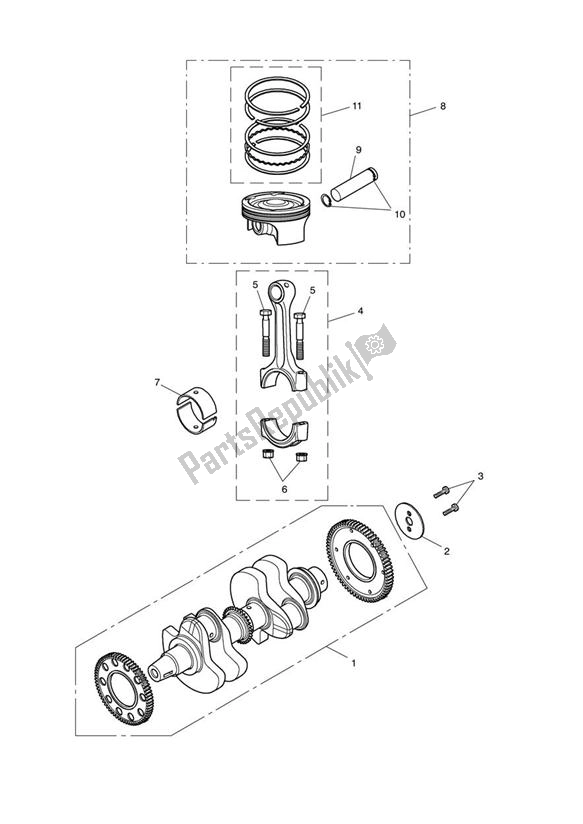 Wszystkie części do Wa? Korbowy Triumph Speedmaster EFI From VIN 469050 865 2008 - 2017