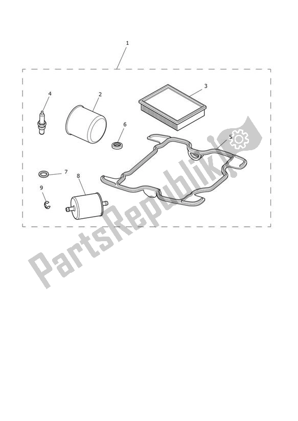 All parts for the Servicekit - Speed Twin From Vin Ae2311 of the Triumph Speed Twin From VIN AE 2311 1200 2021 - 2024