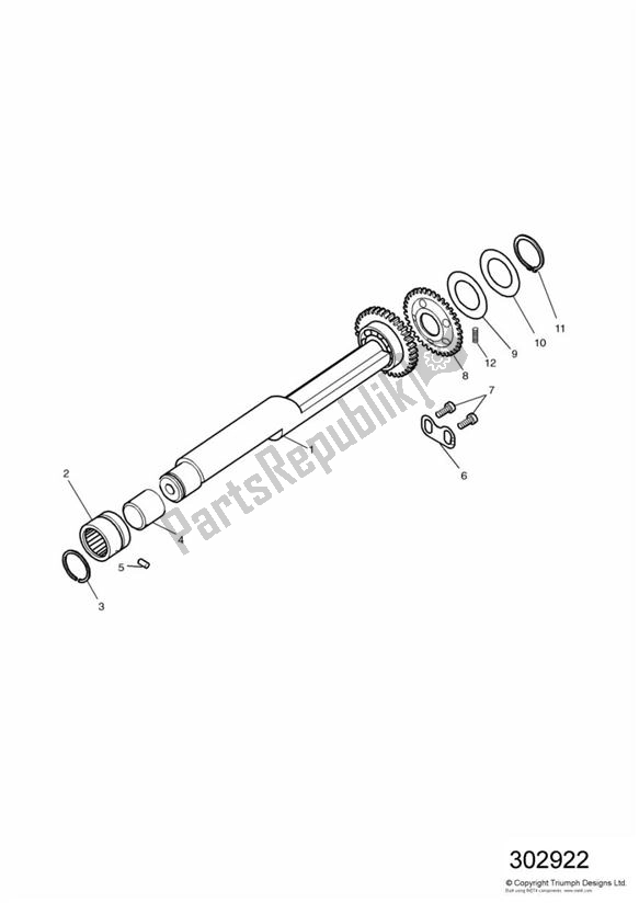 Alle onderdelen voor de Balansas van de Triumph Sprint 900 Carburator 885 1991 - 1998