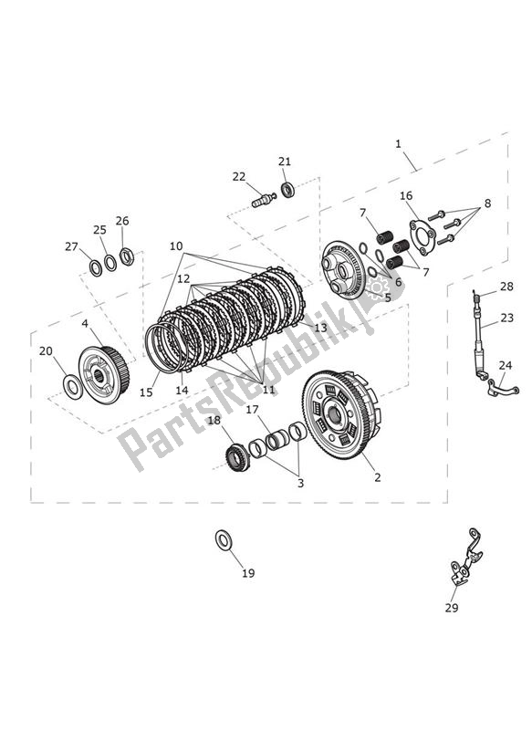 Todas las partes para Clutch - Speed Twin Up To Vin Ae2310 de Triumph Speed Twin UP TO VIN AE 2310 1200 2019 - 2020