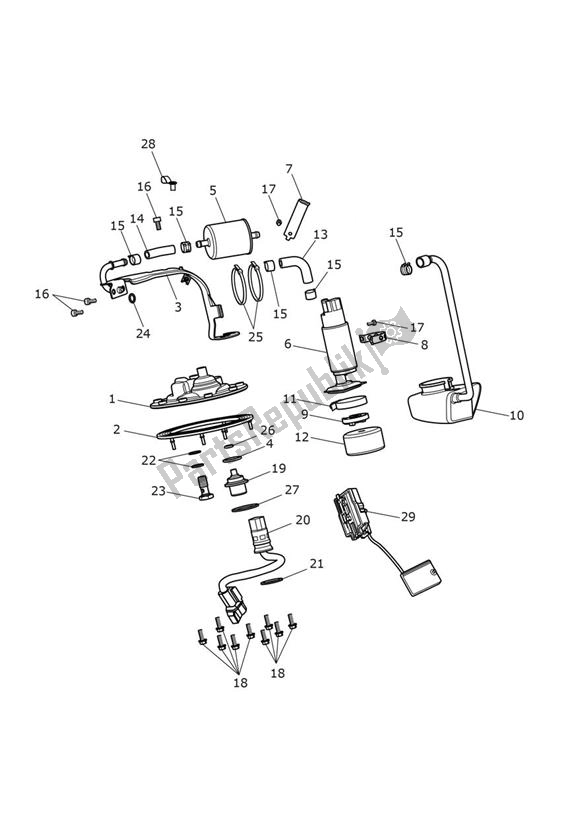 Alle onderdelen voor de Fuel Pump - Speed Twin Up To Vin Ae2310 van de Triumph Speed Twin UP TO VIN AE 2310 1200 2019 - 2020