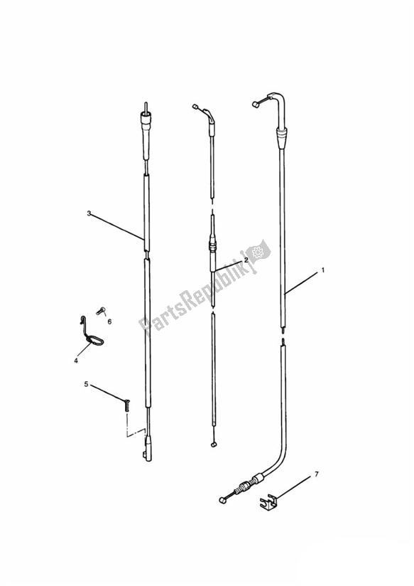 Tutte le parti per il Control Cables del Triumph Thunderbird 900 885 1995 - 2004