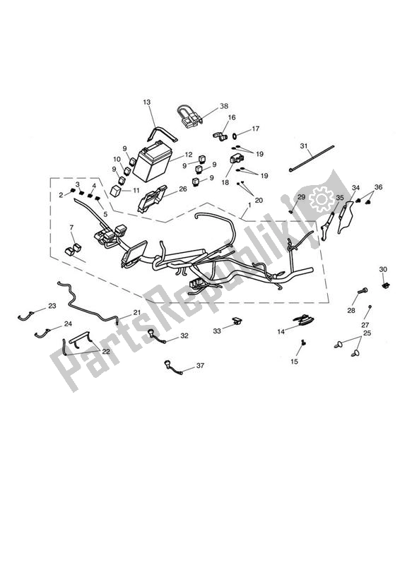 Todas las partes para Equipo Eléctrico de Triumph Sprint GT 1050 2011 - 2016