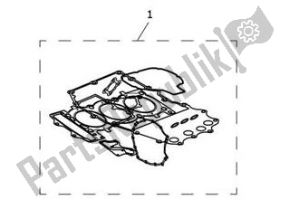 All parts for the Engine Gasket Kit Kopf of the Triumph Tiger 1200 XR 1215 2018 - 2020