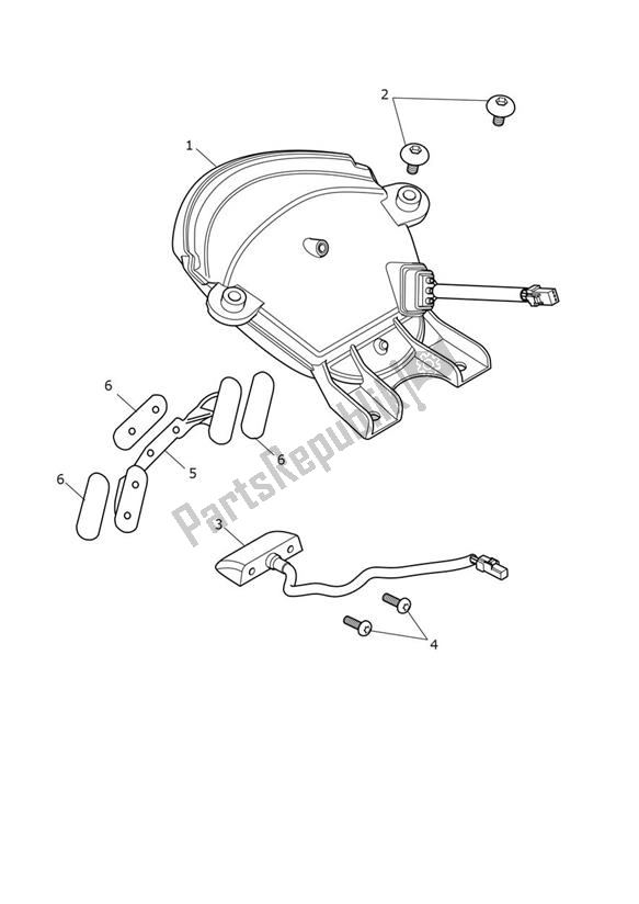 Toutes les pièces pour le Feu Arrière du Triumph Trident 660 2020 - 2024