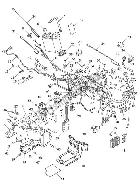 Todas as partes de Equipamento Elétrico do Triumph Rocket 3 R 2458 2020 - 2024