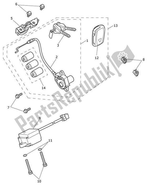 Toutes les pièces pour le Ensemble De Serrure du Triumph Tiger 1200 Rally Explorer 1215 2022 - 2024