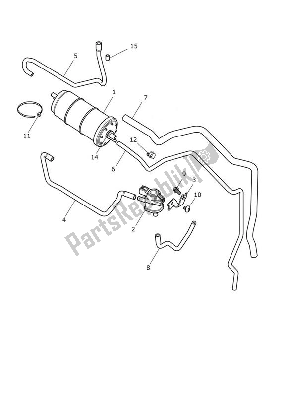 Toutes les pièces pour le Evap System du Triumph Trident 660 2020 - 2024