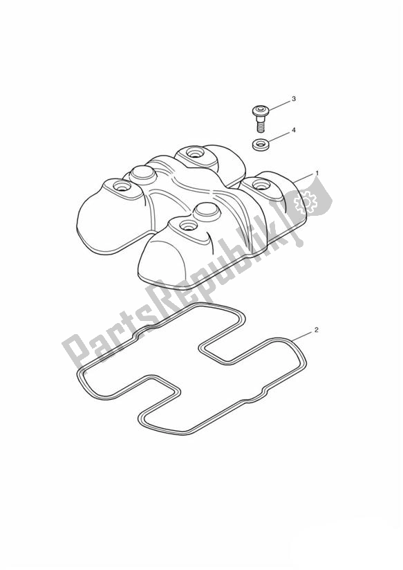 Wszystkie części do Camshaft Cover Triumph Bonneville & T 100 Carburator 865 2001 - 2015