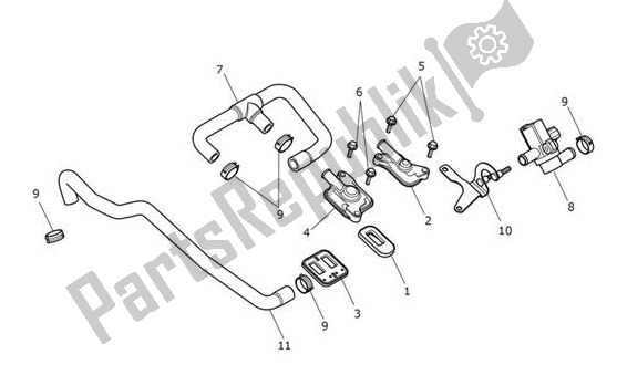 Todas as partes de Controle De Emissão do Triumph Tiger XRX From VIN 855532 1215 2018 - 2021