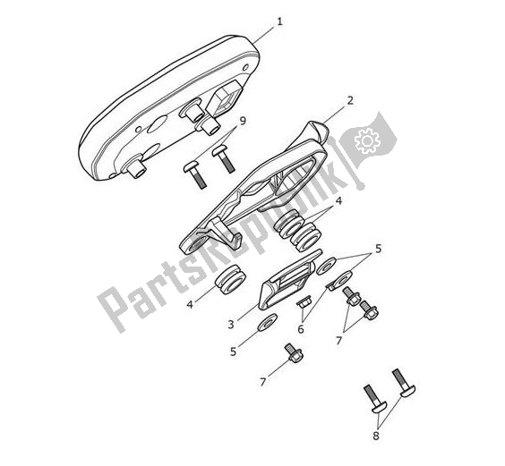 Alle onderdelen voor de Instrument van de Triumph Tiger XCX From VIN 855532 1215 2018 - 2020