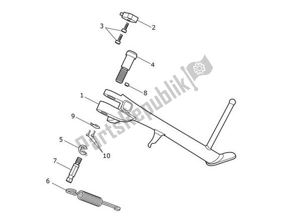 All parts for the Stands - Street Cup of the Triumph Street CUP 900 2017 - 2020