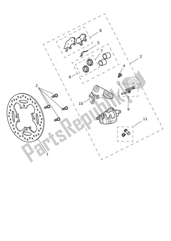 Todas las partes para Break Rear - Speed Twin Up To Vin Ae2310 de Triumph Speed Twin UP TO VIN AE 2310 1200 2019 - 2020