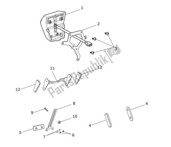 Todas as partes de Luz Traseira do Triumph Tiger 1200 XR 1215 2018 - 2020