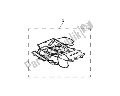 Tutte le parti per il Gasketkit Complete del Triumph Speed Triple S From VIN 867685 1050 2018 - 2021