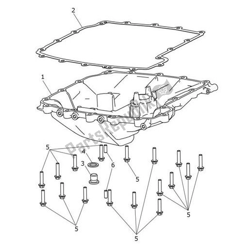 Wszystkie części do Oil Sump Triumph Tiger 1200 XCX 1215 2018 - 2020