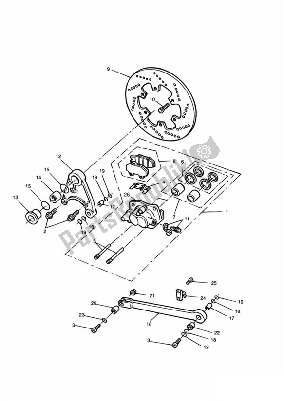 All parts for the Break Rear Sport & Executive of the Triumph Sprint 900 Carburator 885 1991 - 1998