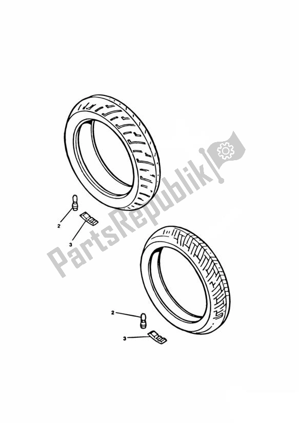 Todas las partes para Tyres de Triumph Sprint RS 955 UP TO VIN 139276 1999 - 2002