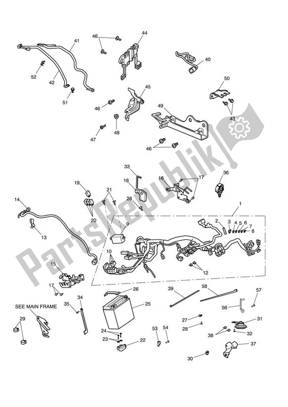 All parts for the Electrical Equipment of the Triumph Thunderbird Night/storm 1699 2011 - 2017
