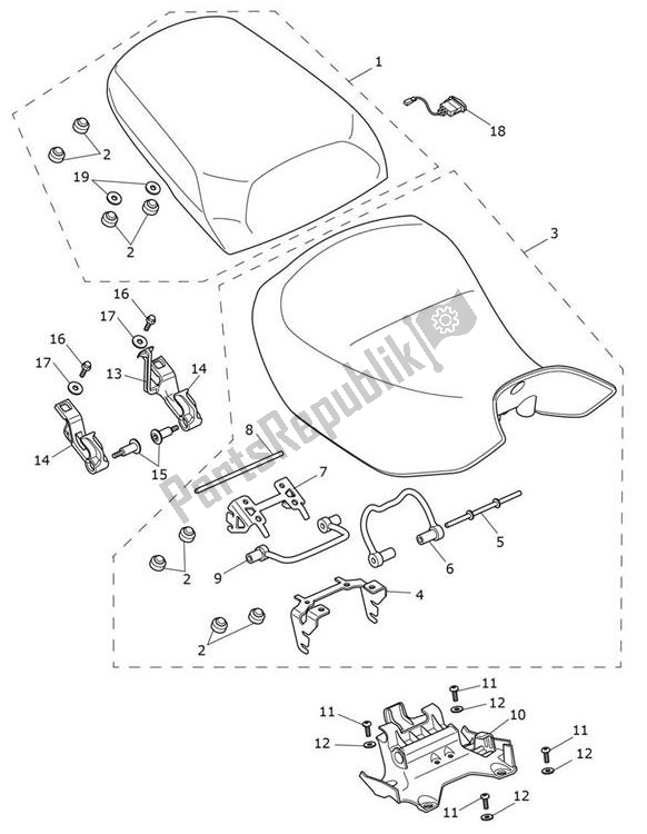 Wszystkie części do Seats Triumph Tiger 1200 Rally Explorer 1215 2022 - 2024