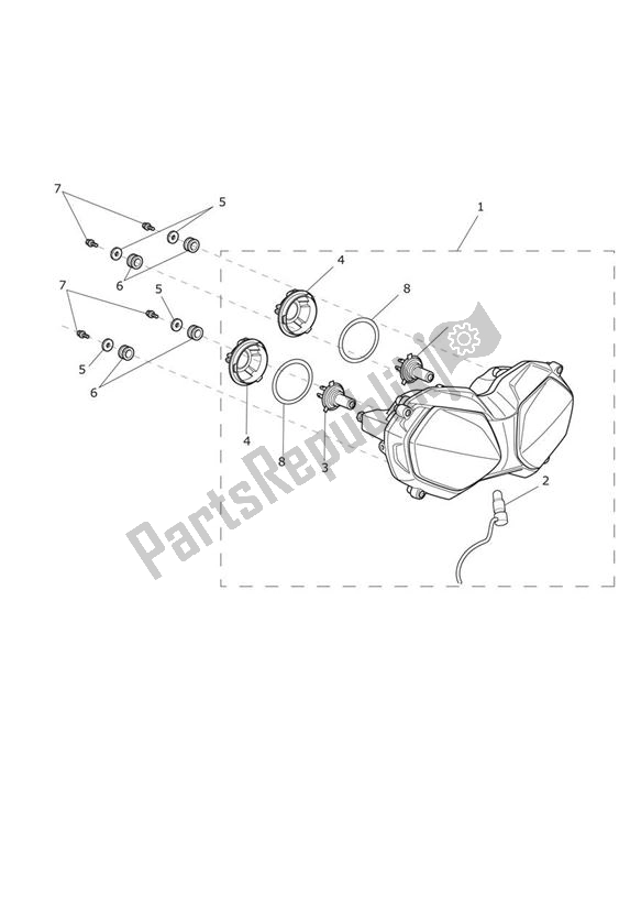 Wszystkie części do Headlight - Explorer Xrx Triumph Explorer XRX 1215 2015 - 2018