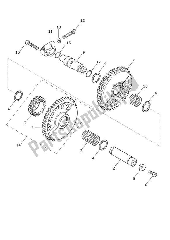 Tutte le parti per il Albero Di Bilanciamento del Triumph Rocket 3 GT 2458 2020 - 2024