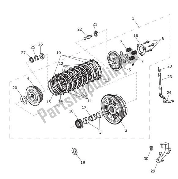 Tutte le parti per il Frizione del Triumph Bobber Black 1200 2018 - 2021