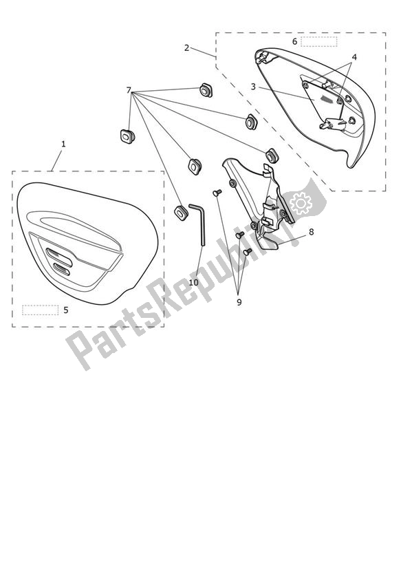 All parts for the Fairing Laterally - Street Twin From Vin Ab9715 of the Triumph Street Twin From VIN AB 9715 900 2019 - 2021