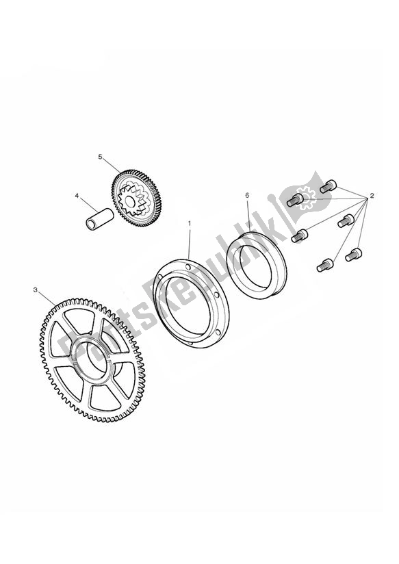 Wszystkie części do Sprag Clutch Triumph Daytona R From VIN 564948 675 2017 - 2018