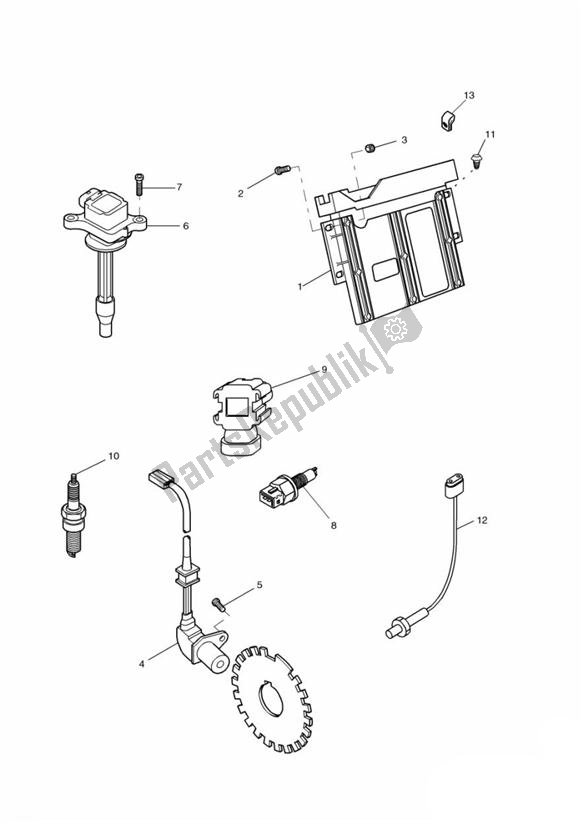 All parts for the Engine Management Up To Vin 089736 of the Triumph Sprint ST 955I UP TO VIN 139276 1999 - 2001