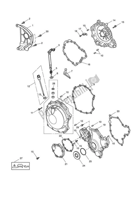 Todas las partes para Cubierta Del Motor de Triumph Sprint GT 1050 2011 - 2016