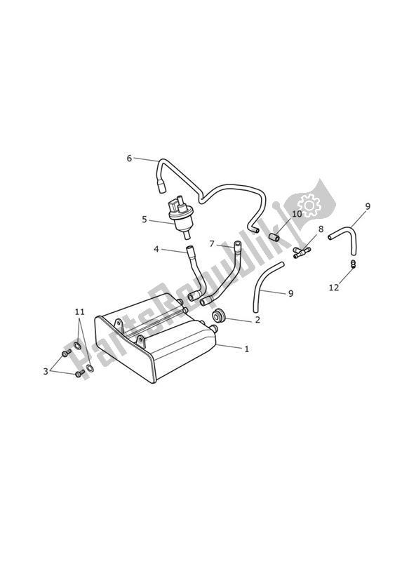 Toutes les pièces pour le Evap System Up To Vin833613 Except Br And From Vin834263 Br du Triumph Bonneville T 120 UP TO VIN AC 6129 +budekins & Diamond 1200 2016 - 2021