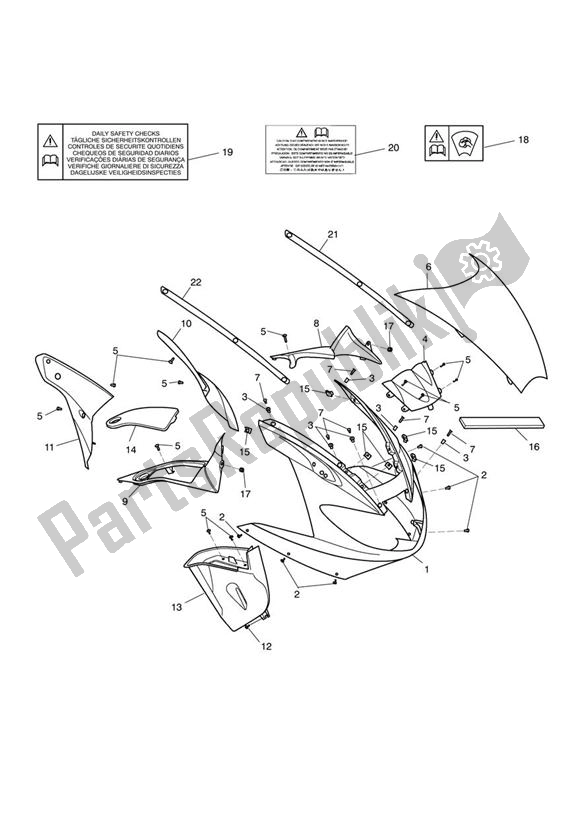 Todas las partes para Cockpit de Triumph Sprint GT 1050 2011 - 2016