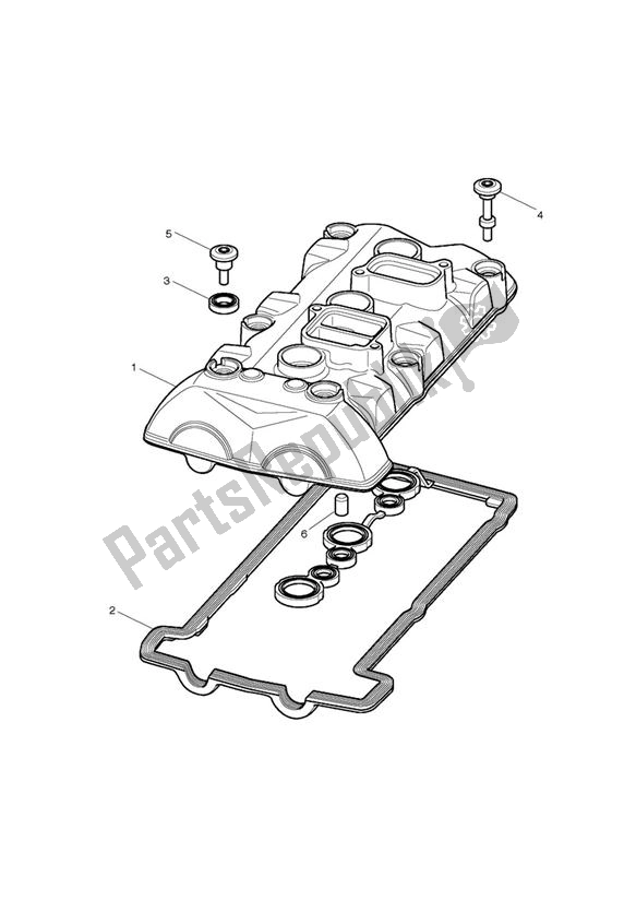 Wszystkie części do Camshaft Cover Triumph Street Triple UP TO VIN 560476 675 2007 - 2012