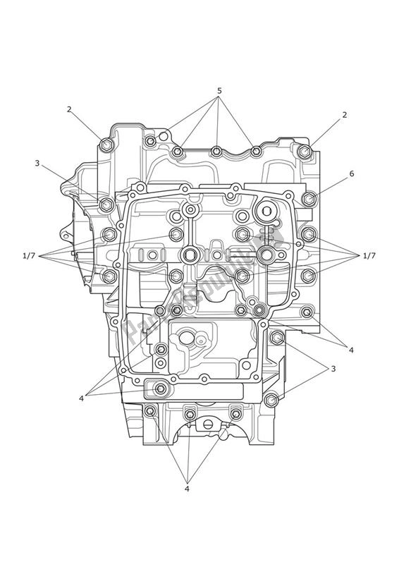 All parts for the Crankcase Screws of the Triumph Tiger 900 GT UP TO BP 6440 888 2020 - 2021