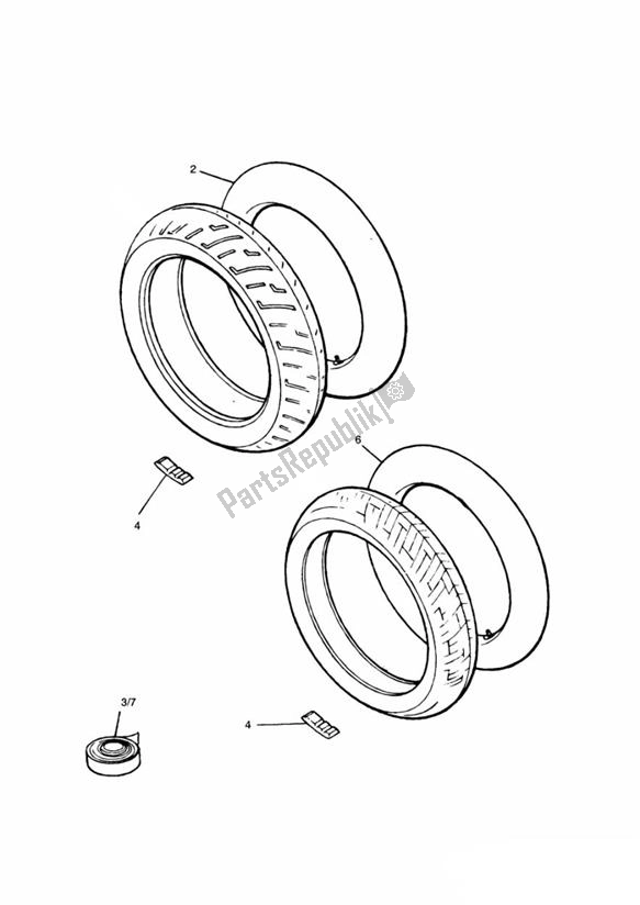 Toutes les pièces pour le Tyres du Triumph Thunderbird 900 885 1995 - 2004