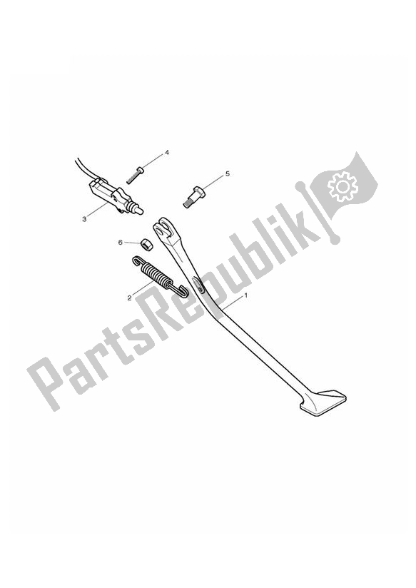 All parts for the Stands of the Triumph Thruxton EFI 865 2008 - 2016