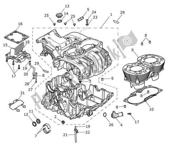 Todas as partes de Bloco Do Motor do Triumph Bobber UP TO AC 1195 1200 2017 - 2018