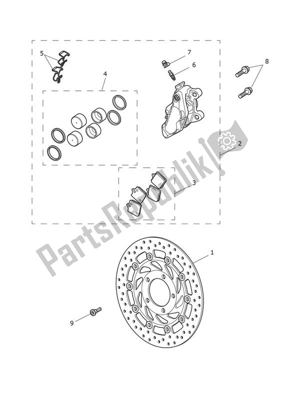 All parts for the Break Front - Street Scrambler From Vin Ab9837 of the Triumph Street Scrambler From AB 9837 900 2019 - 2021