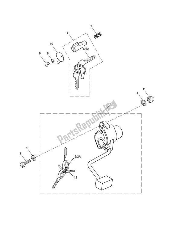 Tutte le parti per il Set Di Blocco del Triumph Scrambler EFI UP TO 2015 865 2008 - 2016