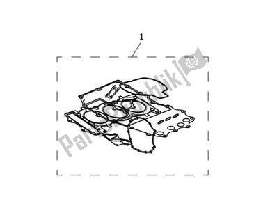 All parts for the Engine Gasket Kit Cylinderhead of the Triumph Scrambler 1200 XC UP TO AE 9097 2019 - 2020
