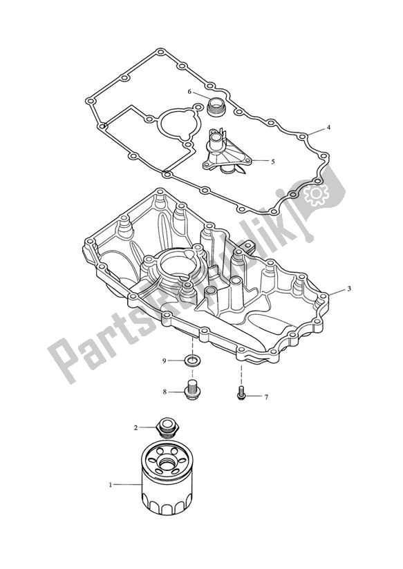 Todas as partes de Oil Sump do Triumph Sprint GT 1050 2011 - 2016