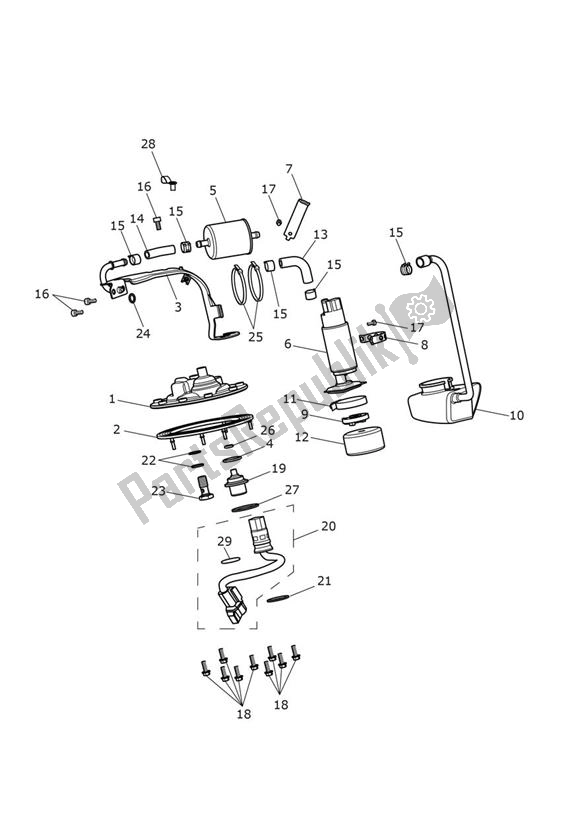 Toutes les pièces pour le Pompe à Essence du Triumph Speedmaster 1200 UP TO VIN AC 2018 - 2021