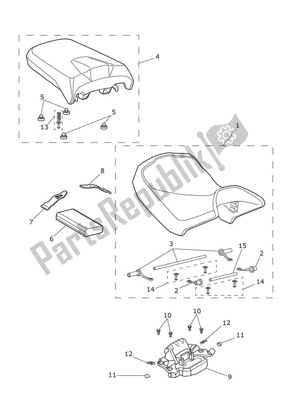 Todas las partes para Seat - Explorer Xrx de Triumph Explorer XRX 1215 2015 - 2018