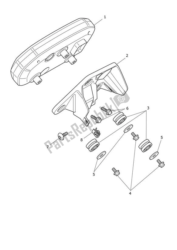 Toutes les pièces pour le Instrument du Triumph Tiger 850 Sport 888 2021 - 2024