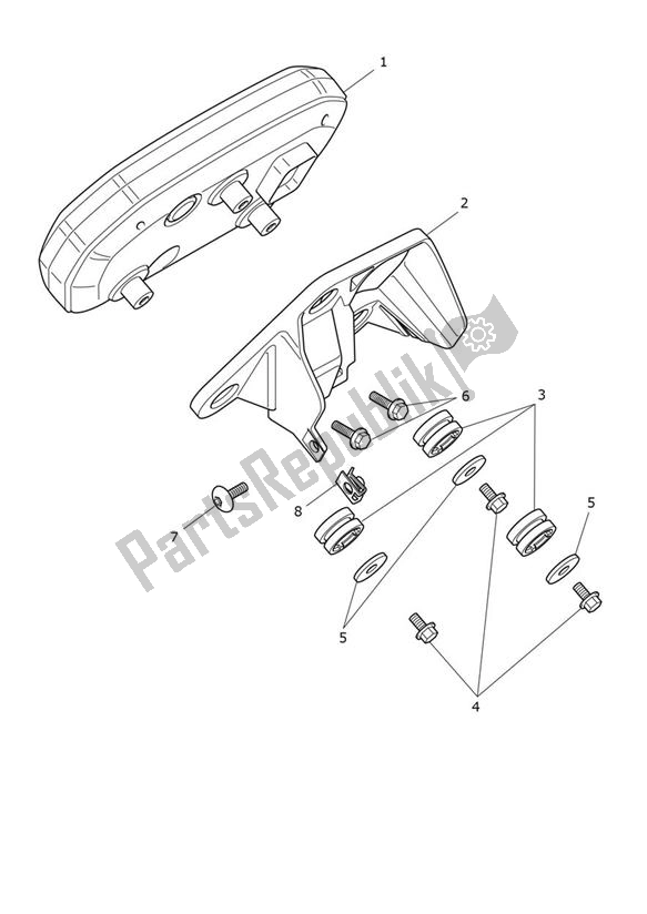 Toutes les pièces pour le Instrument du Triumph Tiger 900 V5 888 2020 - 2024