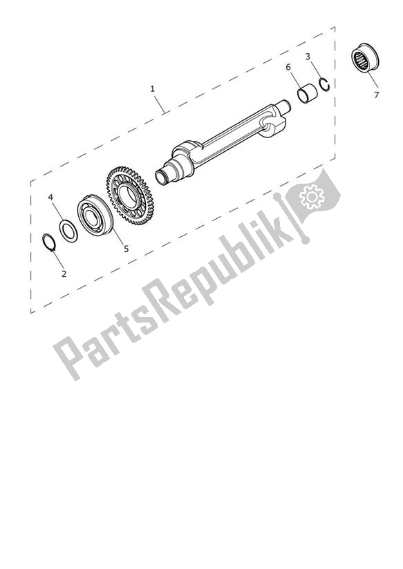 All parts for the Balancer Shaft of the Triumph Trident 660 2020 - 2024